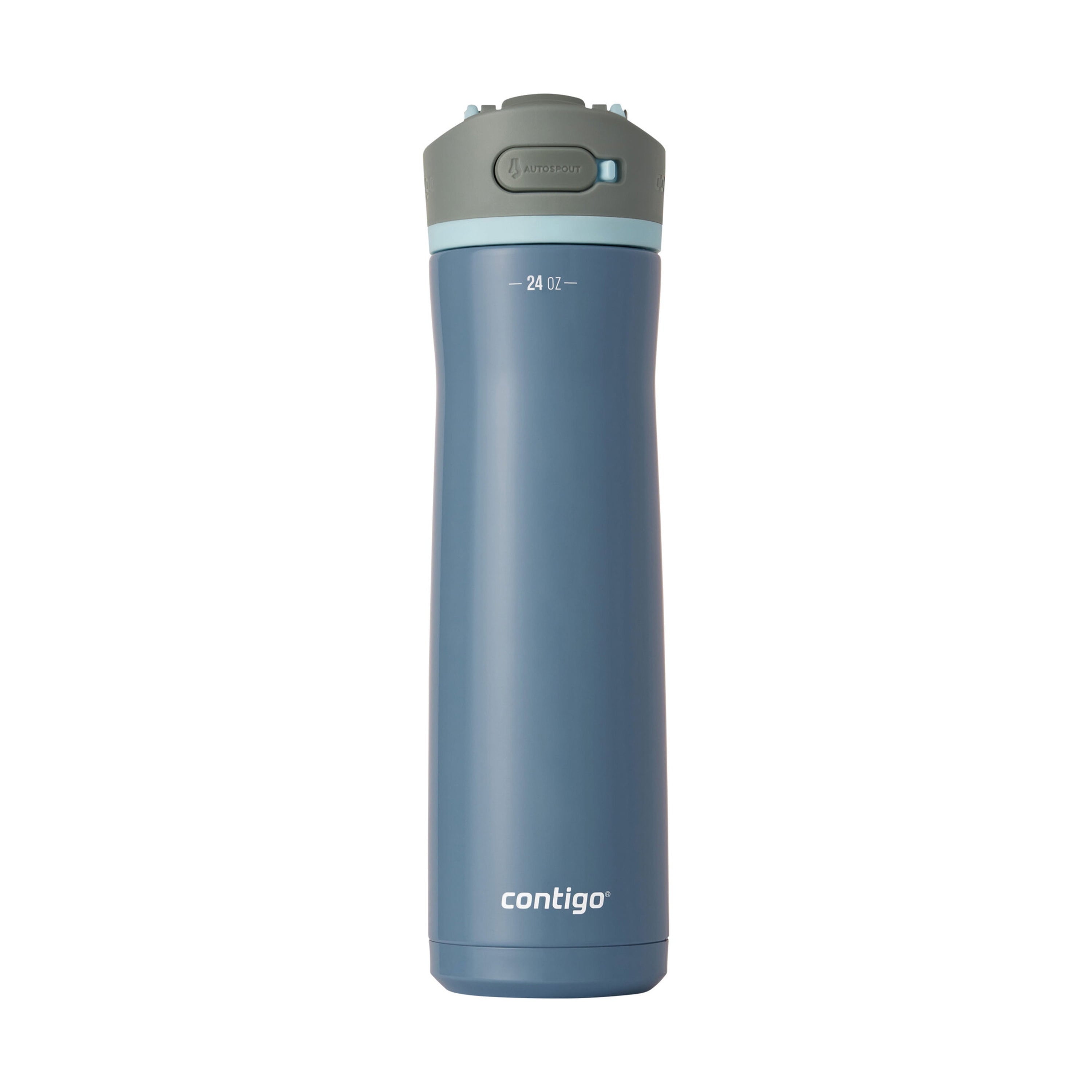 Contigo® Wells Chill Stainless Steel Filter Water Bottle with AUTOSPOUT® Straw Lid, 24 oz., Dark Ice C090D