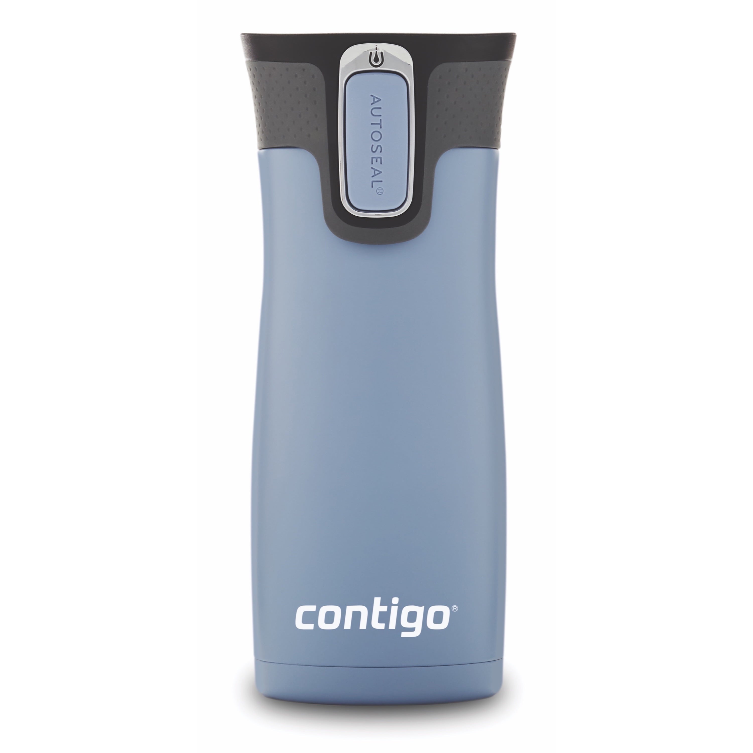 Contigo AUTOSEAL West Loop 2.0 Travel Mug, 16 oz., Stainless Steel with Black Button C098V
