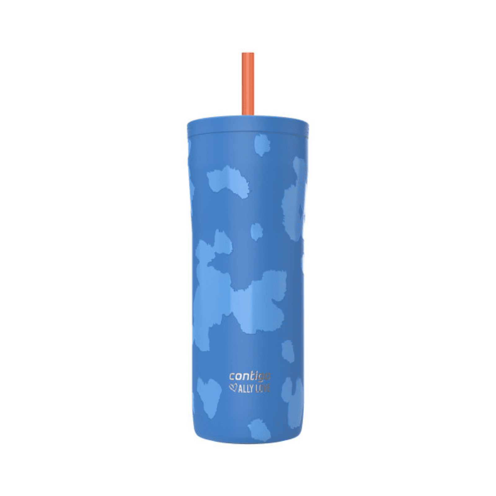 Contigo x Ally Love Streeterville 2.0 Stainless Steel Tumbler with Straw, 24 oz, Stellar Jay C112S
