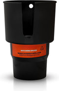 Cup Holder Expander - Fits Hydro Flasks 32/40 oz, Nalgene,  &amp; Large Bottles up to 3.8  Wide - for  up to 3.2  Wide - Black C226T