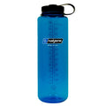 Nalgene Sustain Tritan BPA-Free Water Bottle Made with Material Derived from 50% Plastic Waste (using ISCC certified mass balance), 48 OZ, Wide Mouth, Blue C147M