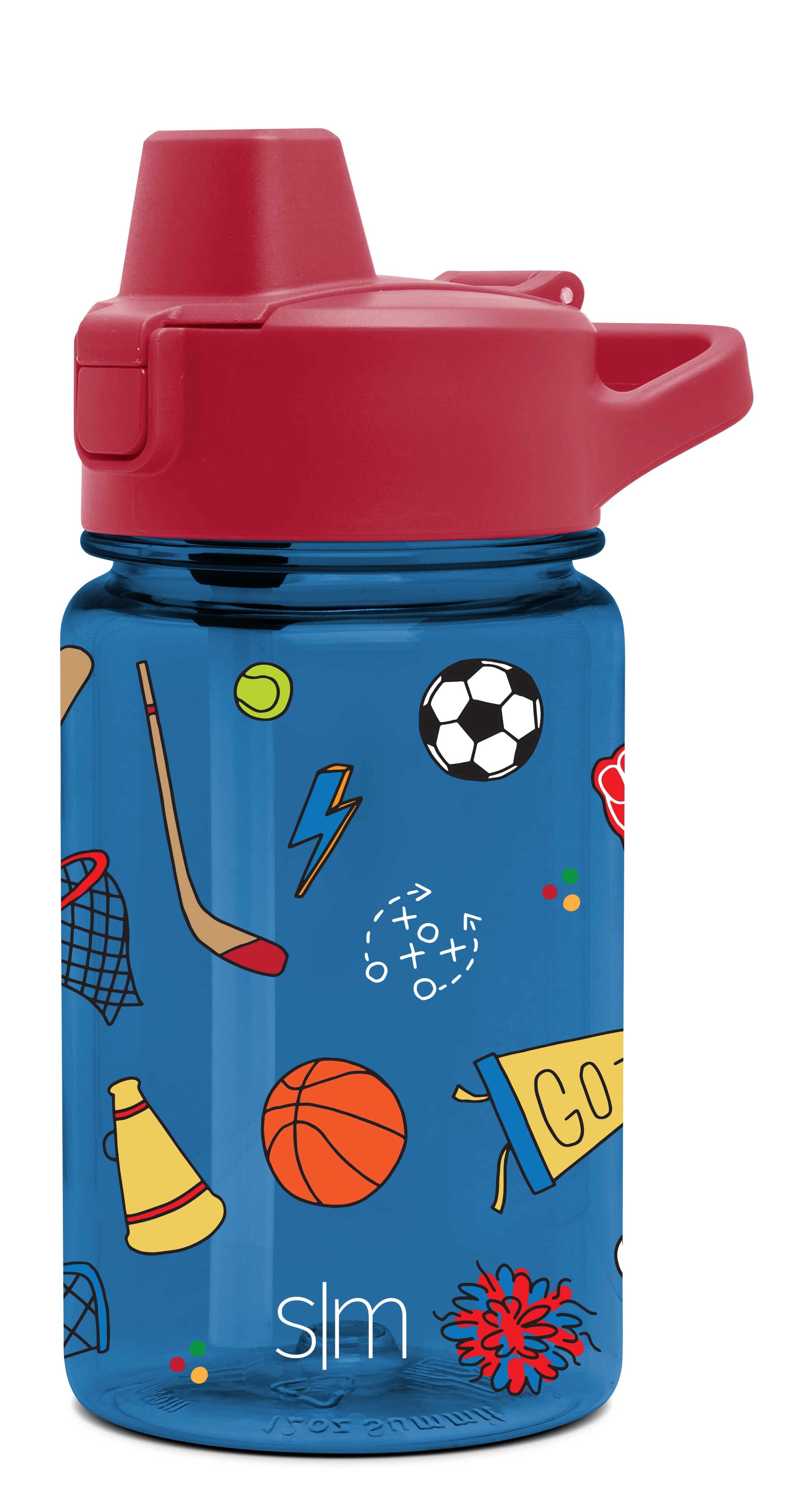 Simple Modern 12 fl oz Reusable Tritan Summit Water Bottle with Silicone Straw Lid | Birthday Cake C404B