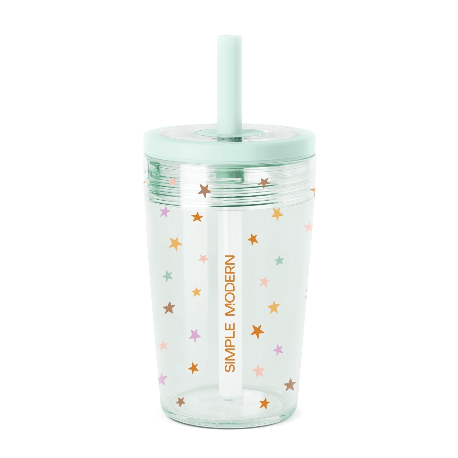 Simple Modern 12 fl oz Tritan Plastic Junior Tumbler with Silicone Straw Lid for Toddlers | Stars C399Q
