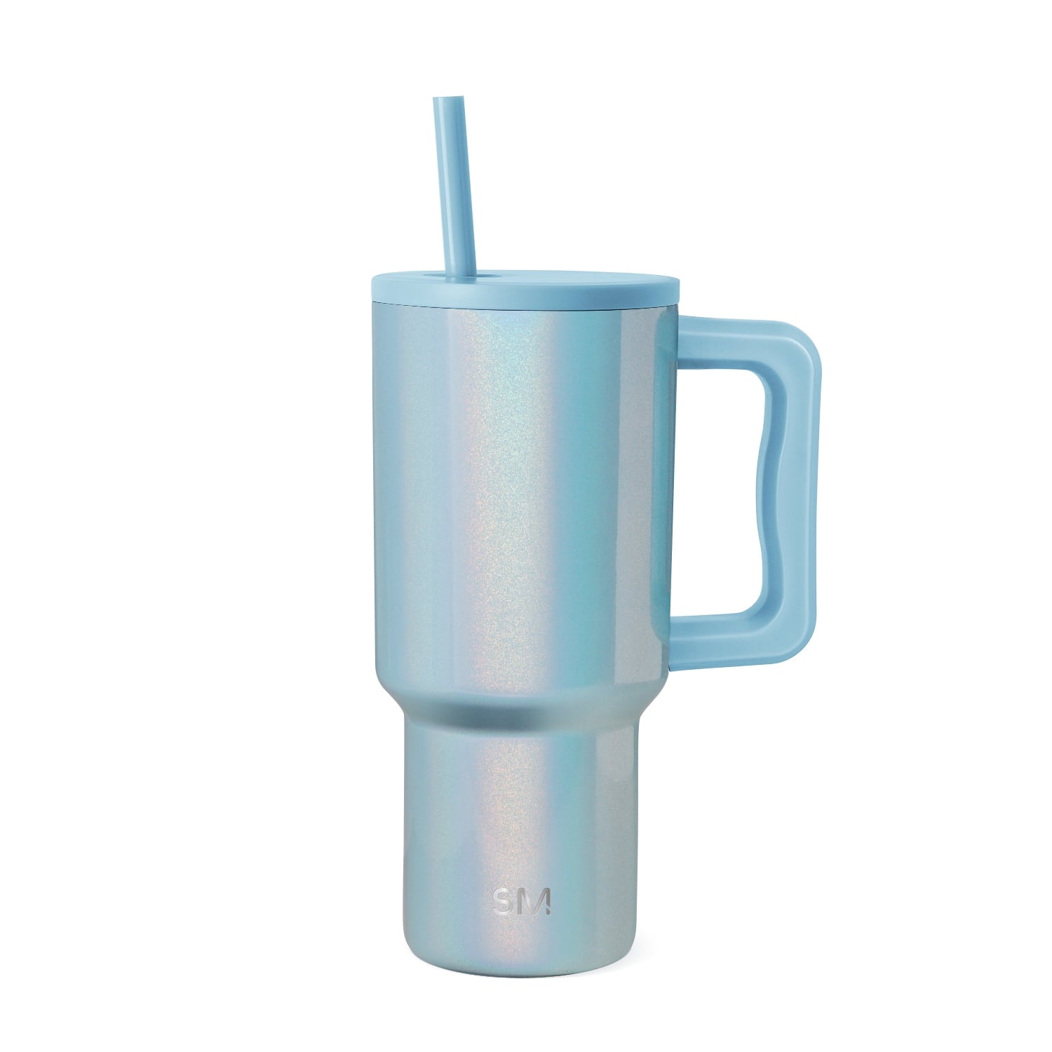 Simple Modern 30 fl oz Insulated Stainless Steel Trek Tumbler with Straw Lid | Seaglass Sage and Cream Checkmate C690P