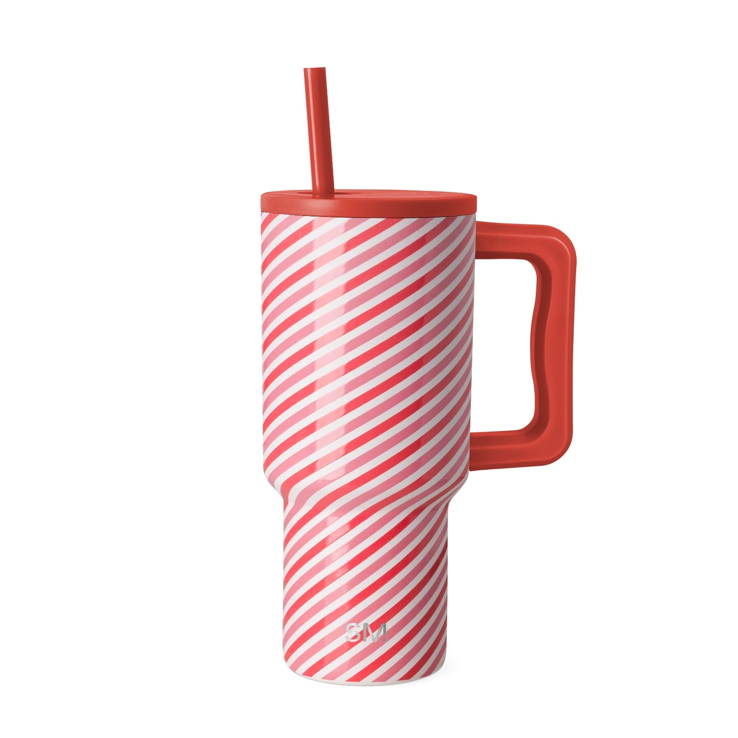 Simple Modern 30 fl oz Insulated Stainless Steel Trek Tumbler with Straw Lid | Seaglass Sage and Cream Checkmate C690P