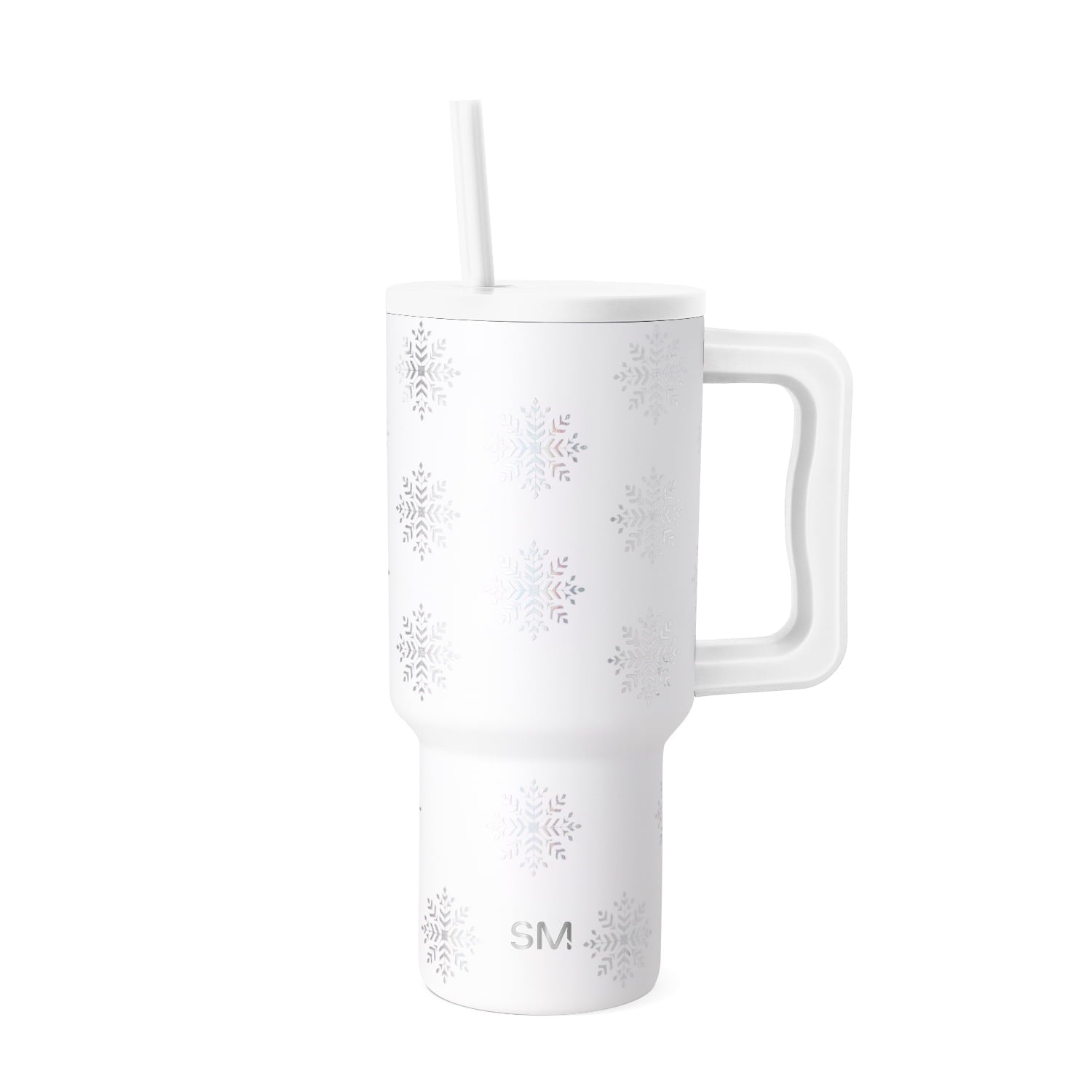 Simple Modern 30 fl oz Insulated Stainless Steel Trek Tumbler with Straw Lid | Seaglass Sage and Cream Checkmate C690P