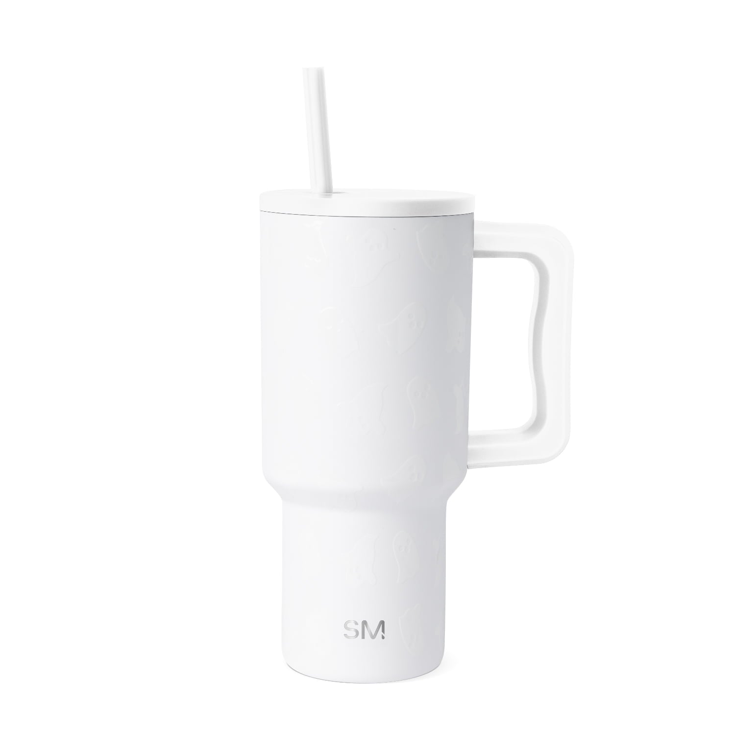 Simple Modern 30 fl oz Insulated Stainless Steel Trek Tumbler with Straw Lid | Seaglass Sage and Cream Checkmate C690P
