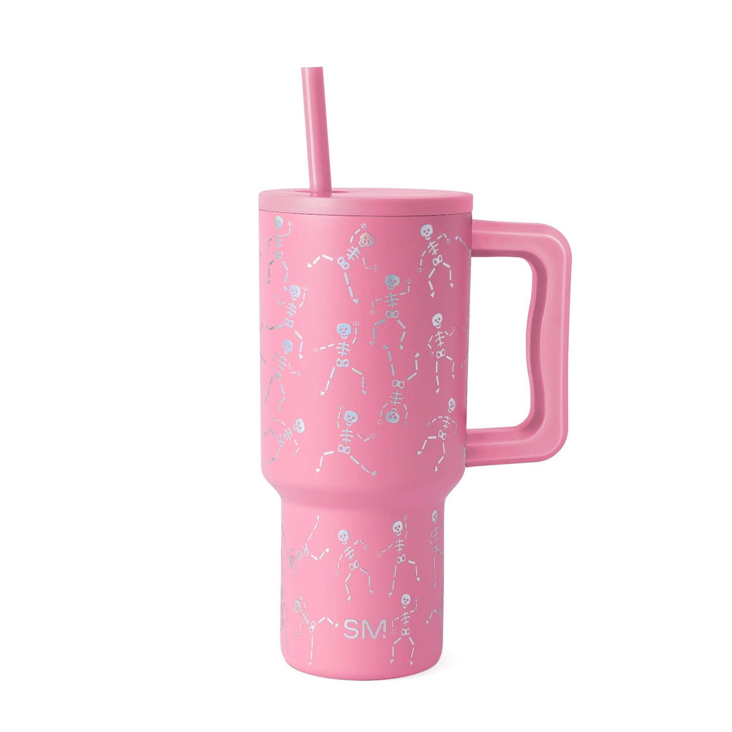 Simple Modern 30 fl oz Insulated Stainless Steel Trek Tumbler with Straw Lid | Seaglass Sage and Cream Checkmate C690P