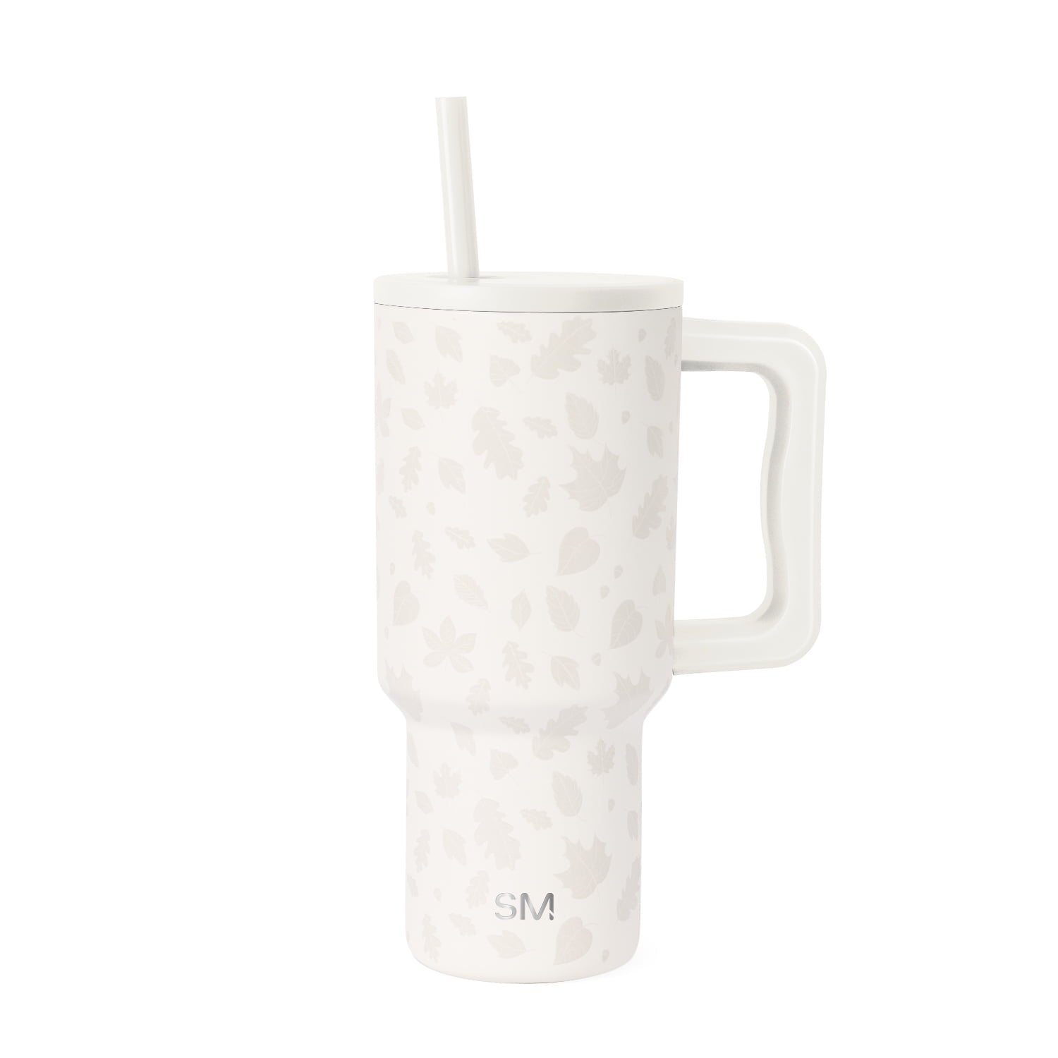Simple Modern 30 fl oz Insulated Stainless Steel Trek Tumbler with Straw Lid | Seaglass Sage and Cream Checkmate C690P