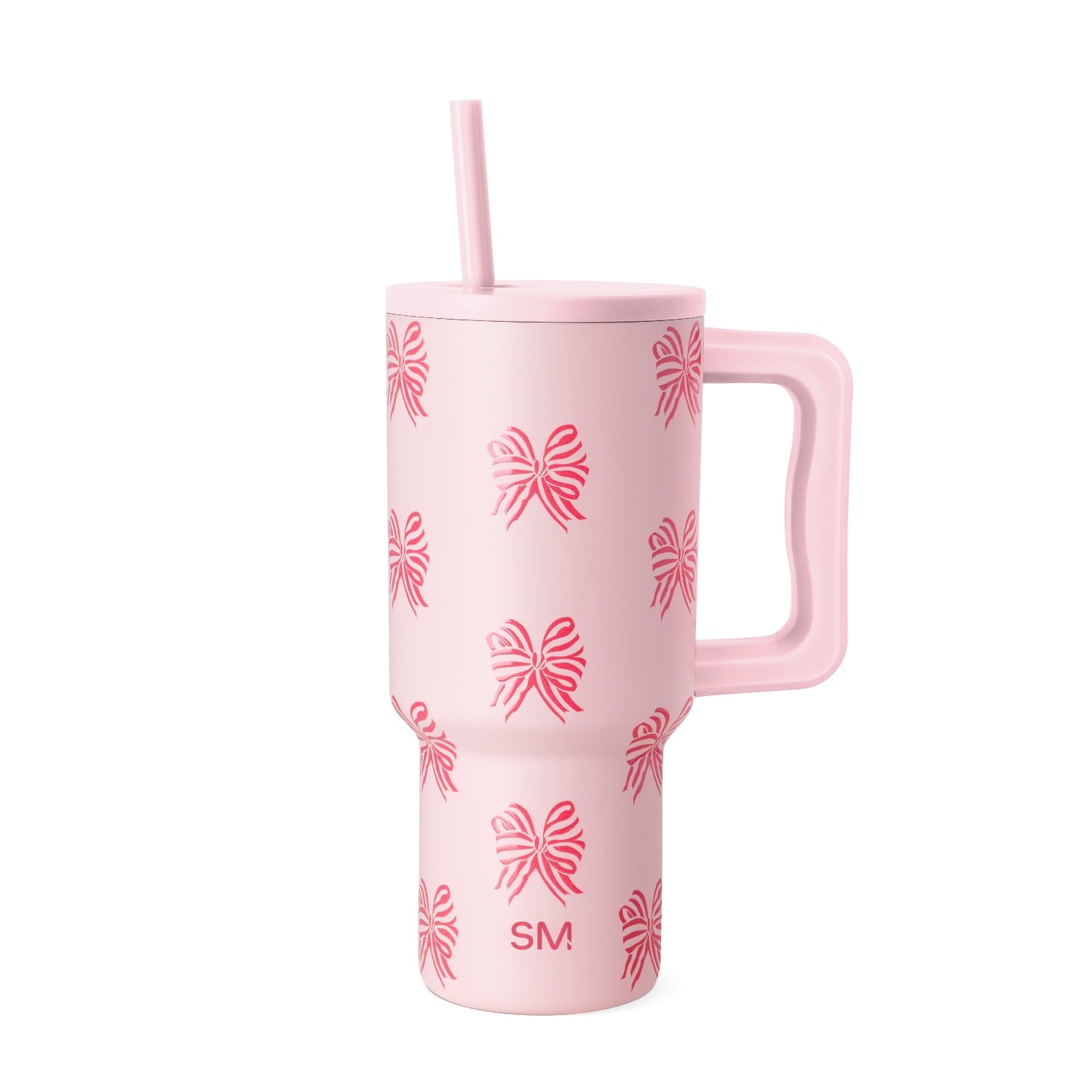Simple Modern 30 fl oz Insulated Stainless Steel Trek Tumbler with Straw Lid | Seaglass Sage and Cream Checkmate C690P