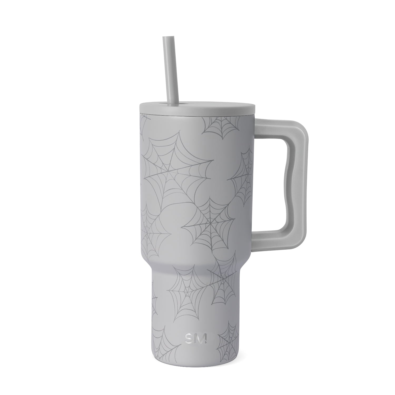Simple Modern 30 fl oz Insulated Stainless Steel Trek Tumbler with Straw Lid | Seaglass Sage and Cream Checkmate C690P