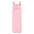 Simple Modern Kids Water Bottle with Straw Lid Vacuum Insulated Stainless Steel Metal Thermos Bottles | Reusable Leak Proof BPA-Free Flask for School | Summit Collection | 18oz, Blush -Blush C687K