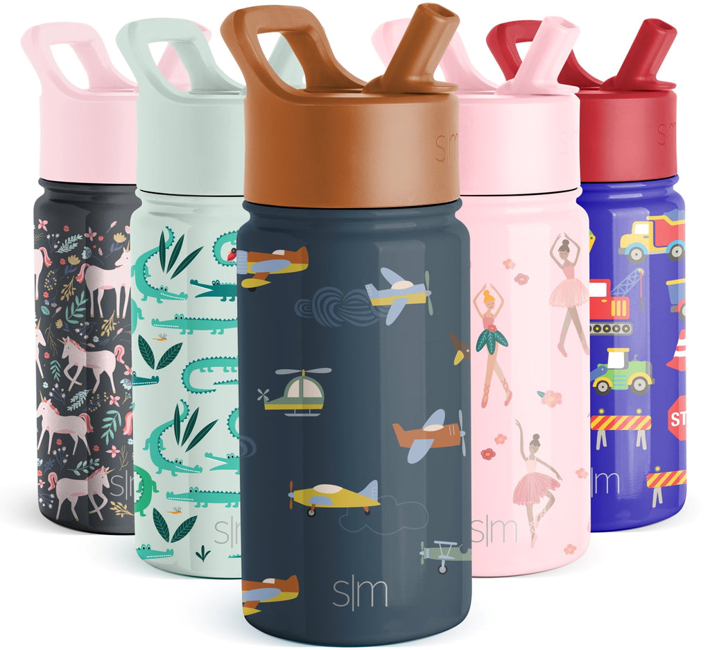 Simple Modern Summit Water Bottle Straw Lid Vacuum Insulated Stainless Steel Bottle | 14 fl oz C686G