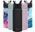 Simple Modern Summit Water Bottle Straw Lid Vacuum Insulated Stainless Steel Bottle | 18 fl oz C427Q