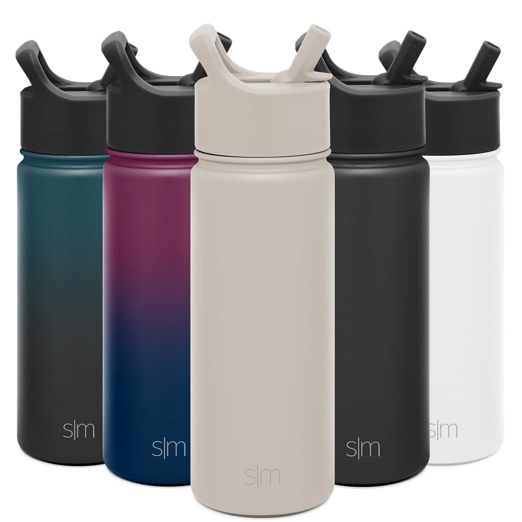 Simple Modern Summit Water Bottle Straw Lid Vacuum Insulated Stainless Steel Bottle | 18 fl oz C685H