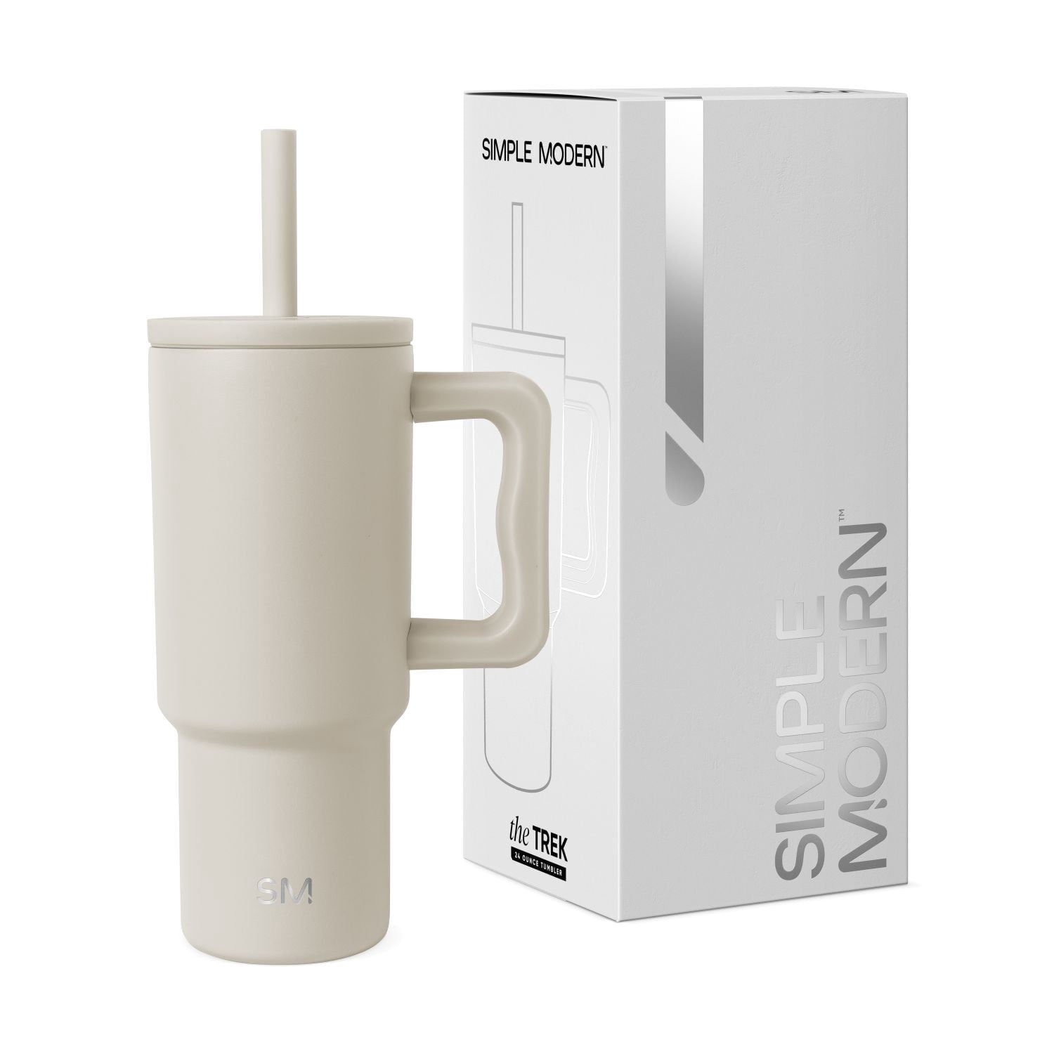 Simple Modern 24oz Trek Tumbler with handle and Silicone Straw Lid | Asteroid C411B