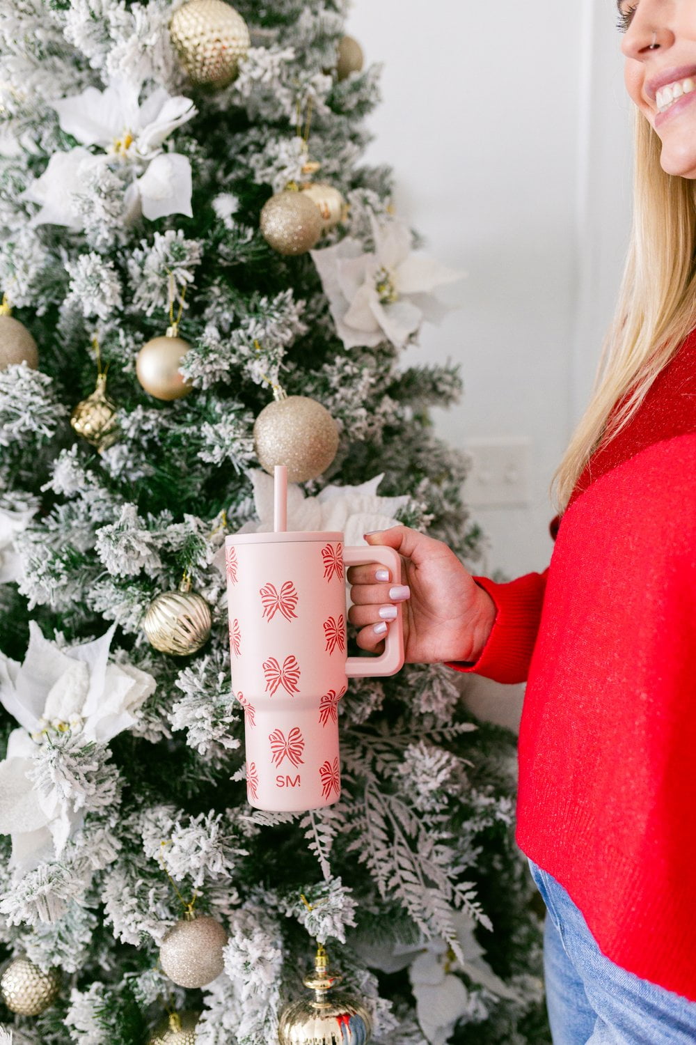 Simple Modern 30 fl oz Insulated Stainless Steel Trek Tumbler with Straw Lid | Seaglass Sage and Cream Checkmate C690P