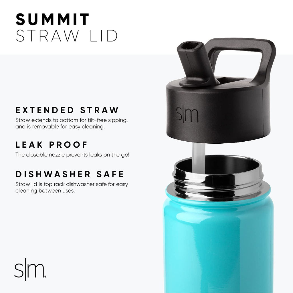 Simple Modern CoComelon Kids Water Bottle with Straw Lid | Insulated Stainless Steel Reusable Tumbler for Toddlers, Girls | Summit Collection | 14oz, CoComelon Pink Melon C688X