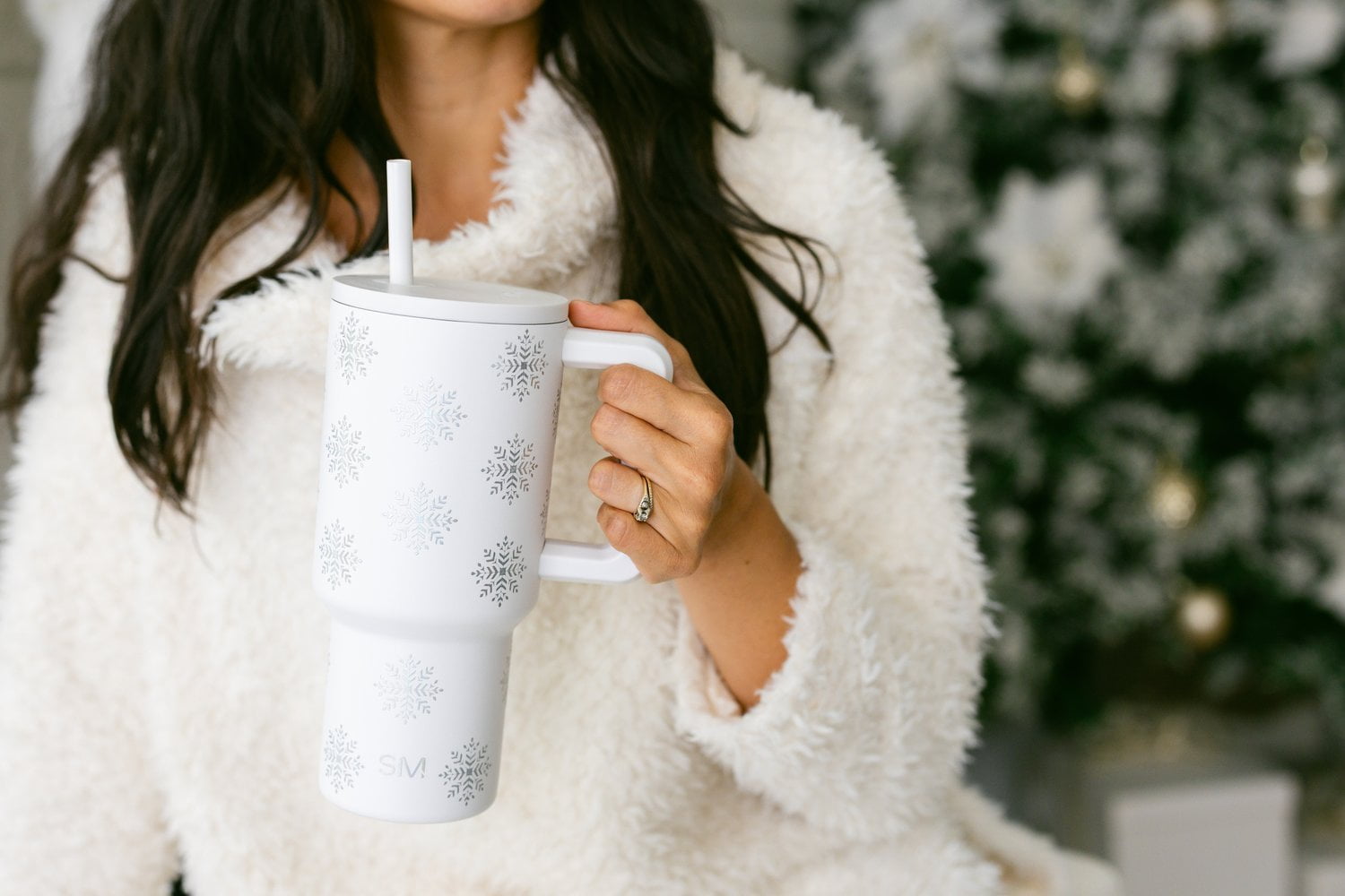 Simple Modern 30 fl oz Insulated Stainless Steel Trek Tumbler with Straw Lid | Seaglass Sage and Cream Checkmate C690P